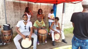 Ambiance Gwo Ka au festi marché du lamentin