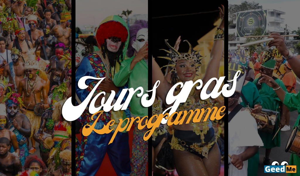 Programme des jours gras du Carnaval de Guadeloupe