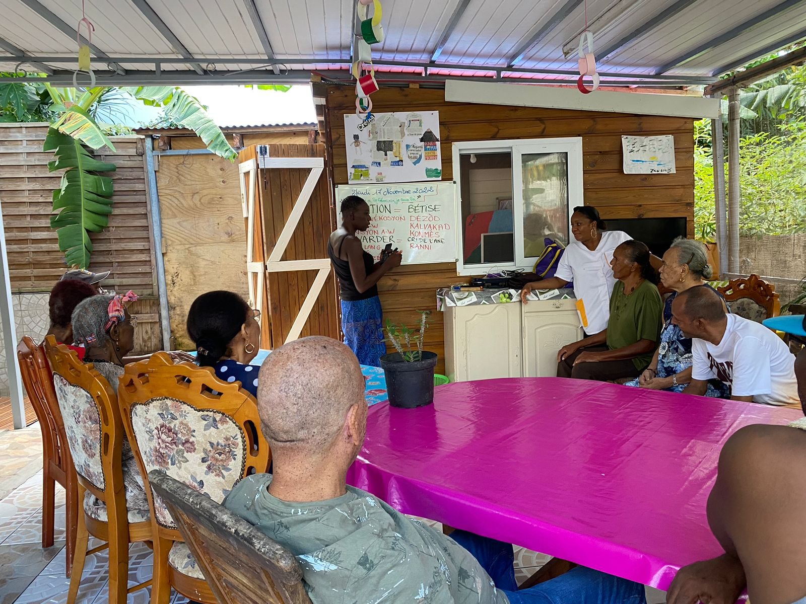 Atelier langue créole avec Néfertiti