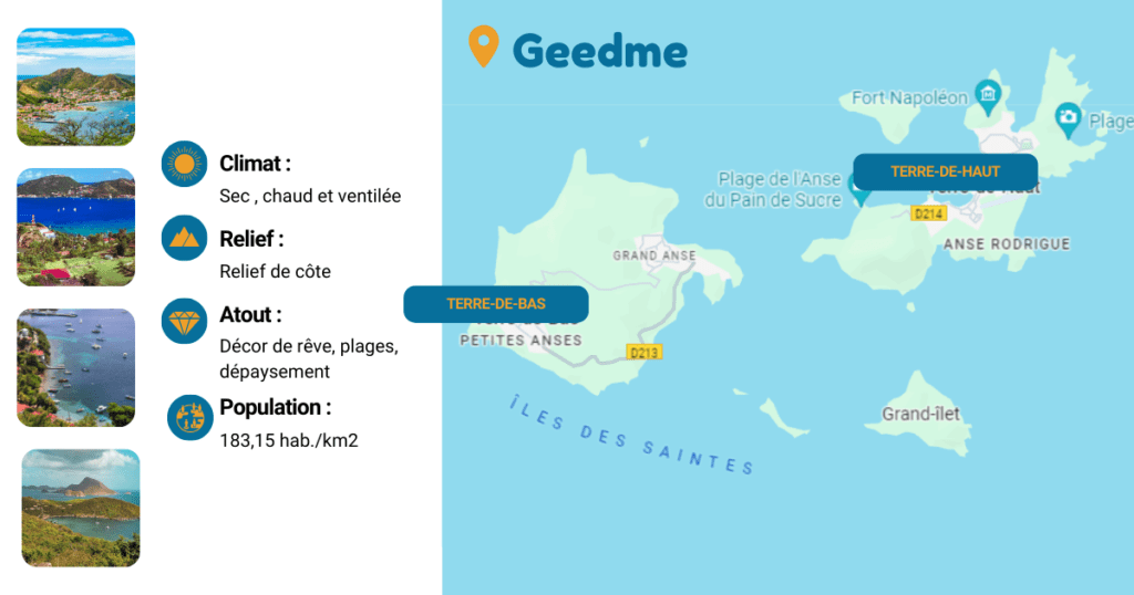 Plan des Saintes en Guadeloupe