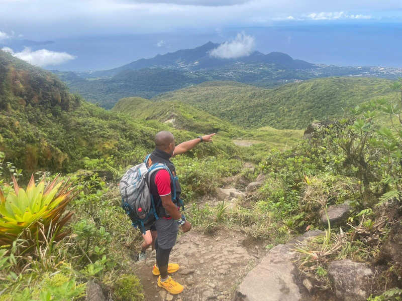 Randonnée sur le volcan de la soufrière