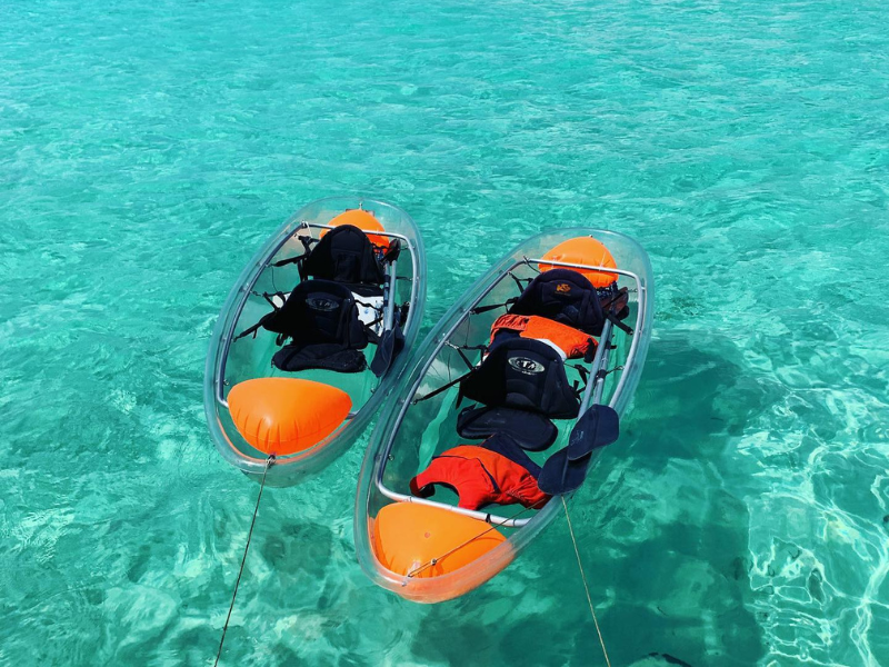 Kayak transparent Guadeloupe