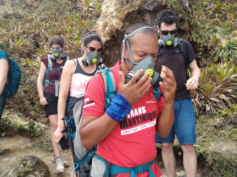 Randonnée sur le volcan de la soufrière