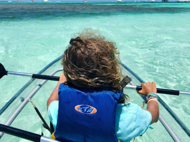 Kayak transparent Guadeloupe