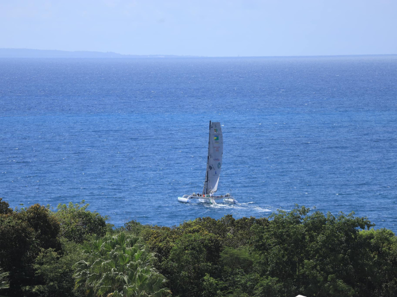 Excursion à Marie-Galante sur le trimaran de Course Trilogik Dys de Coeur