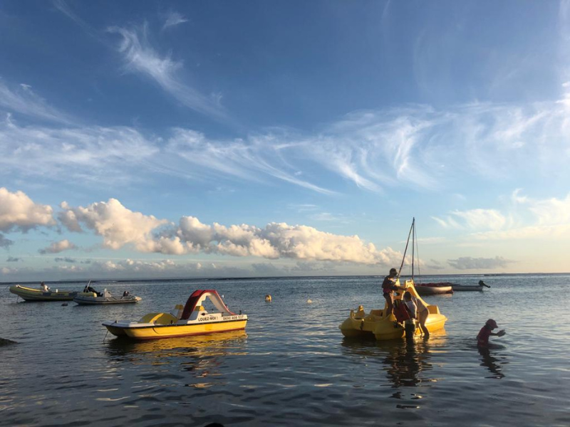 Sortie en Pédalo dans le lagon de Saint-François