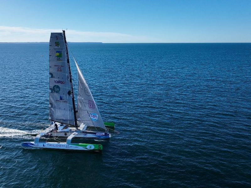 Excursion à Marie-Galante sur le trimaran de Course Trilogik Dys de Coeur