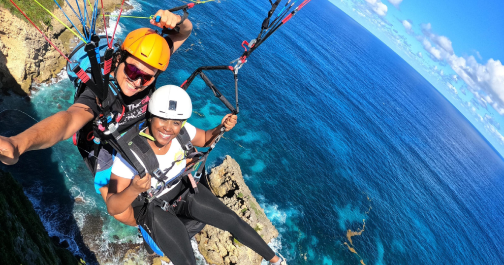 Parapente en Guadeloupe avec la Carte cadeau Geedme